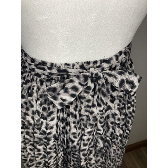 Lularoe Maxi Wrap Skirt Sz XXS Cheetah Animal Print Accordion Pleated Full Long - Picture 6 of 9